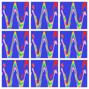 Kolaj sanatı farklı renk ve şekillerde çalışır 