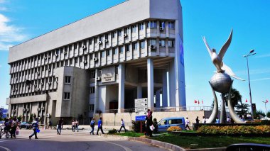 City and sea views ,sandy beaches ,roads ,mosque 