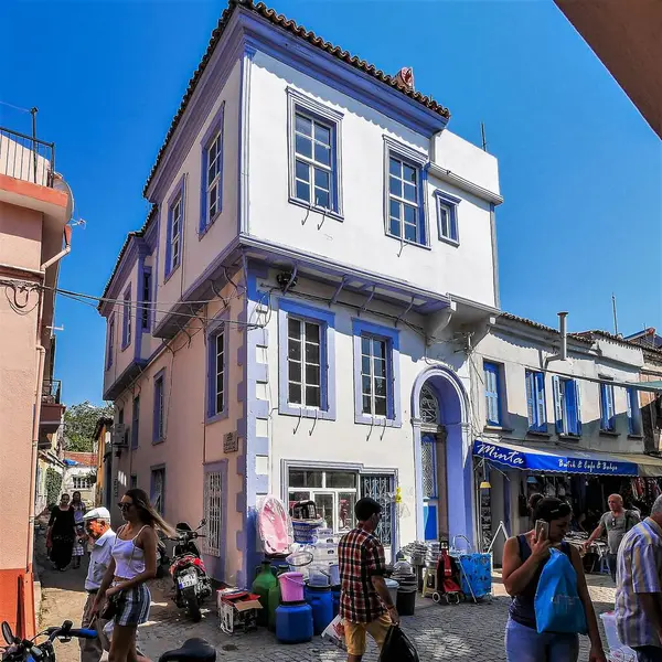 Maison Maître Turque Traditionnelle Deux Étages Avec Balcon Intérieur — Photo