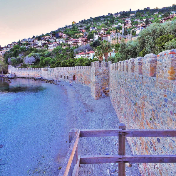 Beleza Mediterrânica Cenas Panorâmicas Mar Montanhas Detalhes Arquitetônicos — Fotografia de Stock