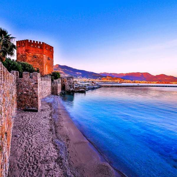 Beleza Mediterrânica Cenas Panorâmicas Mar Montanhas Detalhes Arquitetônicos — Fotografia de Stock