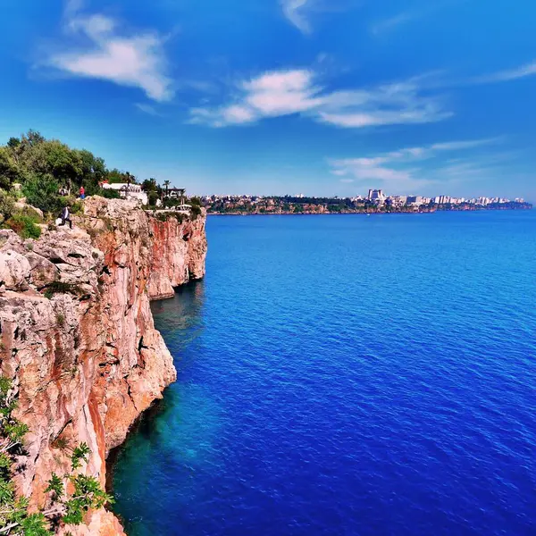 Vue Sur Ville Antalya Avec Des Paysages Panoramiques Vue Sur — Photo