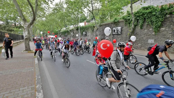 Велофестиваль Стамбуле — стоковое фото