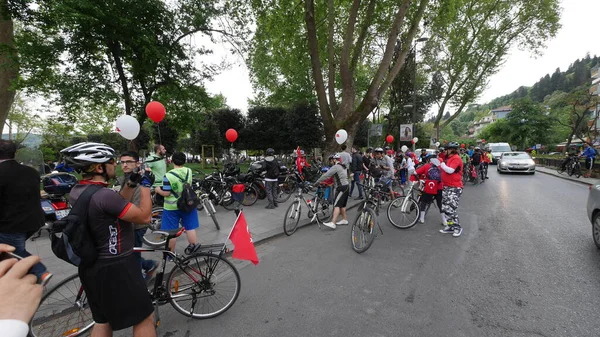 Opnames Van Het Fietsenfestival Istanbul — Stockfoto