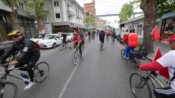 Carrera Bicicletas Estambul — Foto de Stock