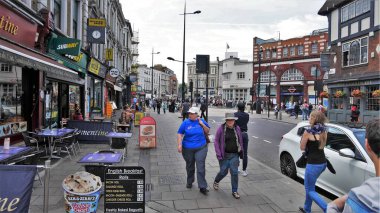 Londra şehri panoramik manzara ve mimari ayrıntılar 
