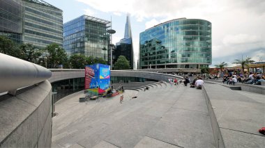Londra şehir manzarası mimari ayrıntılar ve panoramik manzarayla 