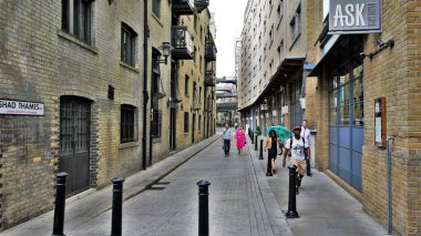 Londra şehri panoramik manzara ve mimari ayrıntılar 