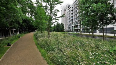 Londra şehir görüşleri mimari perspektifle 