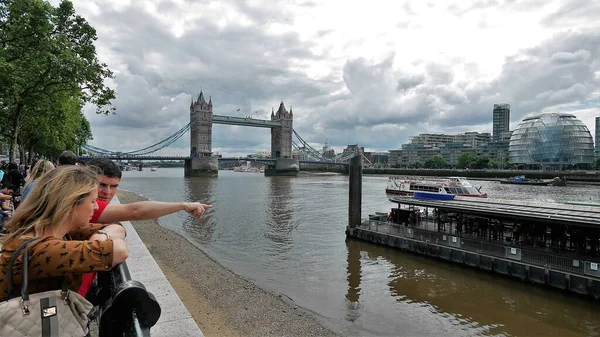 Londra Şehir Manzarası Panoramik Sahneler Detaylarla — Stok fotoğraf