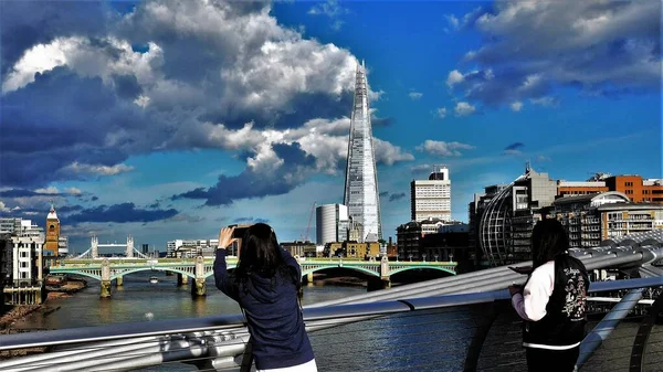 Londra Nın Panoramik Manzarası Detayları — Stok fotoğraf