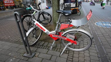 Koeln Almanya şehir manzarası ve Koelner Katedrali 