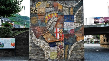 İsviçre Basel ve Almanya Cochem nehri ve kale manzarası, bisiklet 