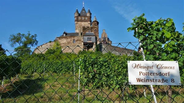 Švýcarsko Basilej Německo Cochem Řeka Pevnost Názory Kolo — Stock fotografie