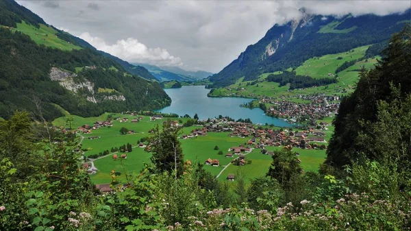 Viajar Los Alpes Suizos Con Vistas Panorámicas —  Fotos de Stock