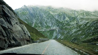Como gölü ve dağları, İtalya 'dan İsviçre' ye kadar Dolomitler güzel manzaralar. 