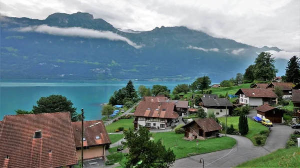 Viaggio Europa Dall Italia Alla Svizzera Vista Panoramica — Foto Stock