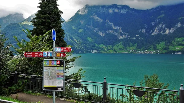 Viaggio Europa Dall Italia Alla Svizzera Vista Panoramica — Foto Stock