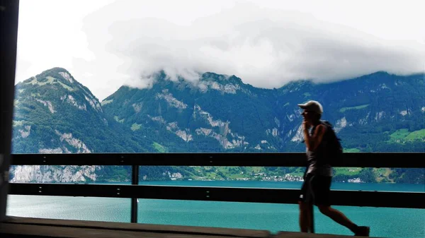 Viaggio Europa Dall Italia Alla Svizzera Vista Panoramica — Foto Stock