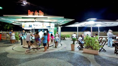 Rio de Janeiro 'dan şehir ve deniz manzarası 