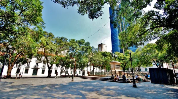 Cidade Rio Janeiro Vista Para Mar Ruas Pessoas — Fotografia de Stock