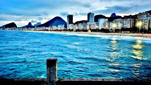 Río Janeiro Con Playas Arena Pescadores Vistas Panorámicas Ciudad Mar —  Fotos de Stock