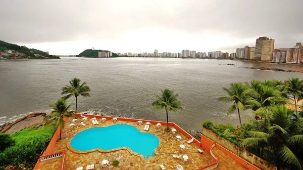 Brasil Rio Janeiro Paraty Cidade Vista Para Mar Com Casas — Fotografia de Stock