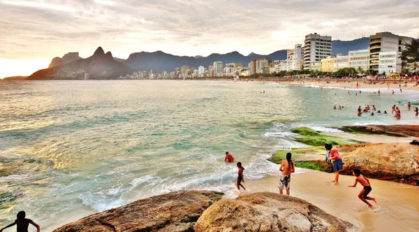 Вид Город Море Рио Жанейро — стоковое фото