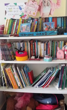 Ev içi farklı bölümler kitapları # armchair.Kitap rafları 