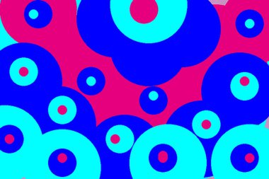 Soyut modern retro sanat tasarımları 