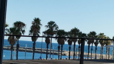 Yaz mevsiminde Barselona İspanya ve yiyecek 