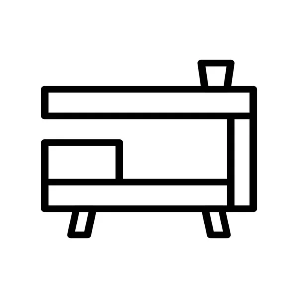 Vector Icon Table Line Style Collection Vector — 스톡 벡터