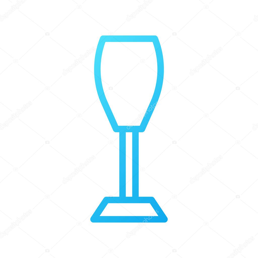 illustration vector and logo glass gradient line style. icon on white background. Icon sign from modern collection for mobile concept and web apps design. Nice design perfect.