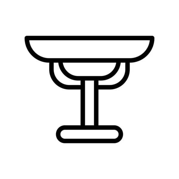 Ilustracja Wektor Logo Stół Gradientowy Styl Ikona Białym Tle Ikona — Wektor stockowy