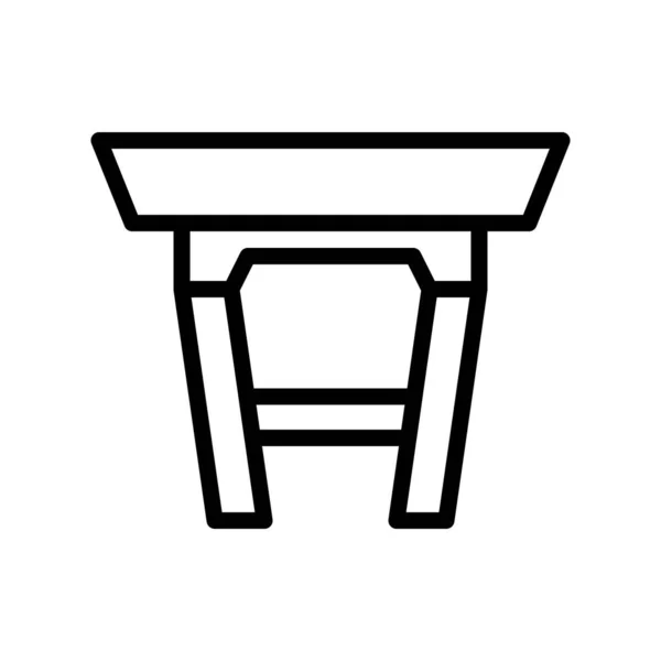 Ilustración Vector Logotipo Tabla Gradiente Estilo Icono Sobre Fondo Blanco — Archivo Imágenes Vectoriales