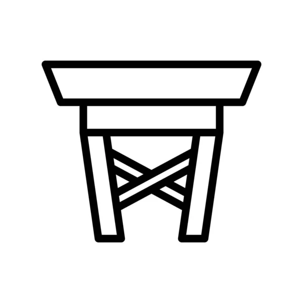 Ilustración Vector Logotipo Tabla Gradiente Estilo Icono Sobre Fondo Blanco — Vector de stock