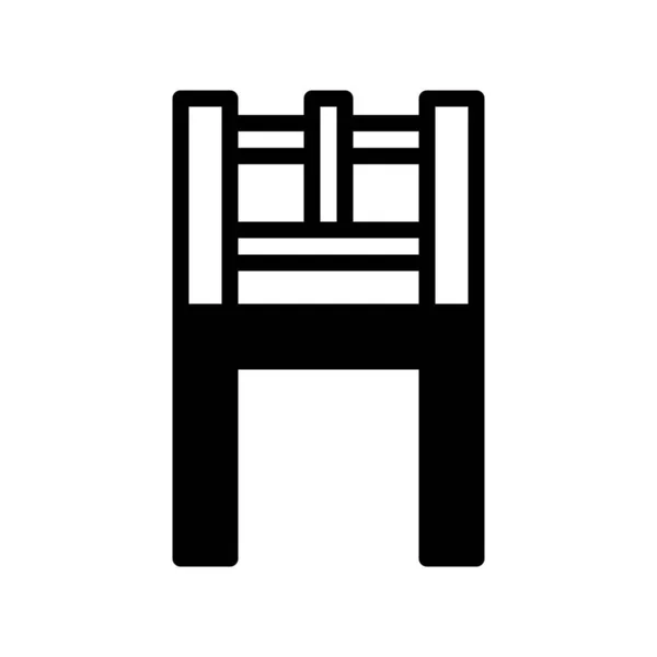 Illustration Vektor Und Logo Stuhl Dualtone Stil Symbol Auf Weißem — Stockvektor