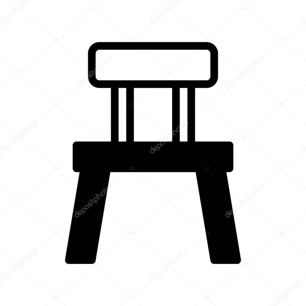 illustration vector and logo chair dualtone style. icon on white background. Icon sign from modern collection for mobile concept and web apps design. Nice design perfect.