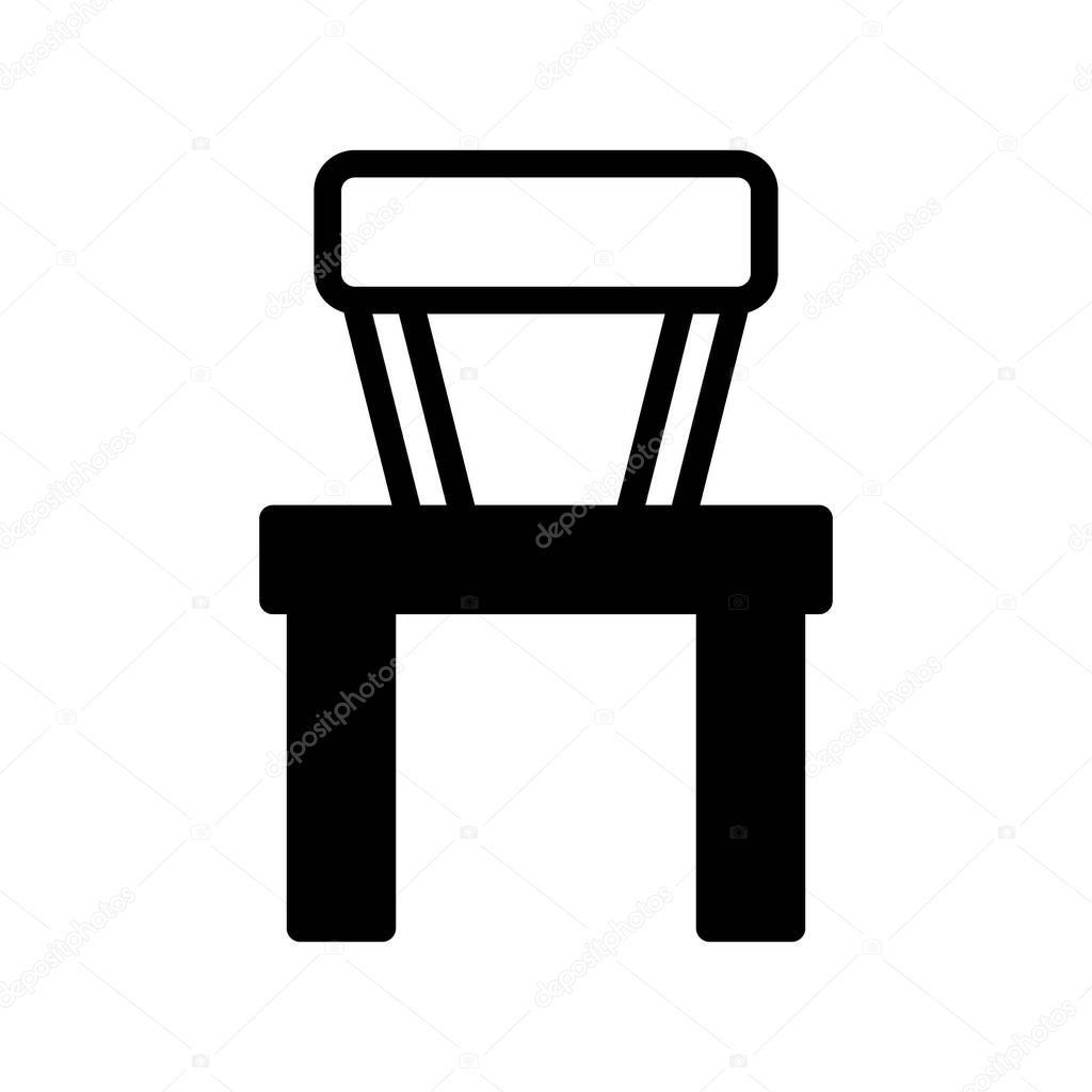 Illustration vector and logo chair dualtone style. icon on white background. Icon sign from modern collection for mobile concept and web apps design. Nice design perfect.