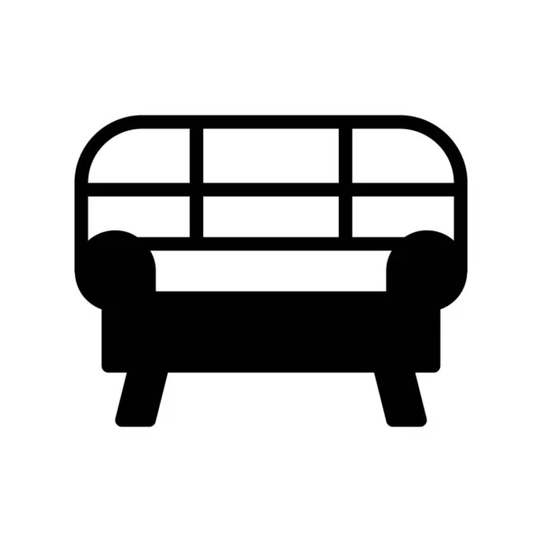 Illustration Vektor Und Logo Sofa Dualtone Stil Symbol Auf Weißem — Stockvektor