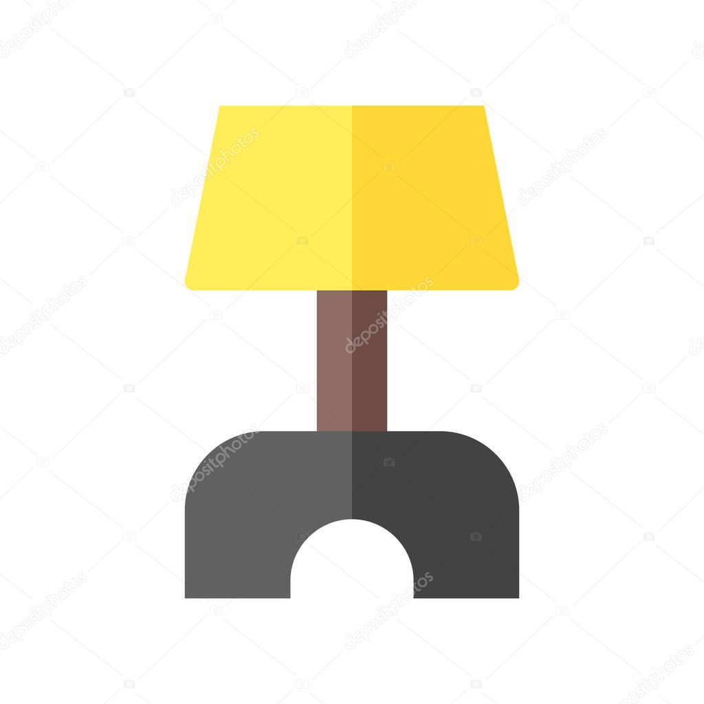 illustration vector and logo lamp flat style. icon on white background. Icon sign from modern collection for mobile concept and web apps design. Nice design perfect.