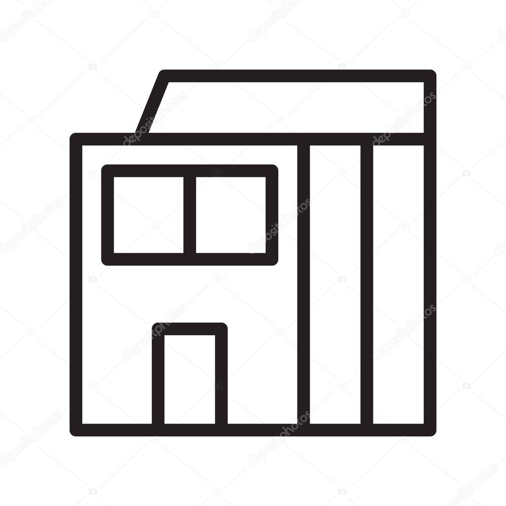 Illustration vector and logo house outlines style. icon on white background. Icon sign from modern collection for mobile concept and web apps design. Nice design perfect.