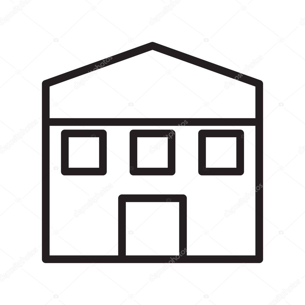 Illustration vector and logo house outlines style. icon on white background. Icon sign from modern collection for mobile concept and web apps design. Nice design perfect.