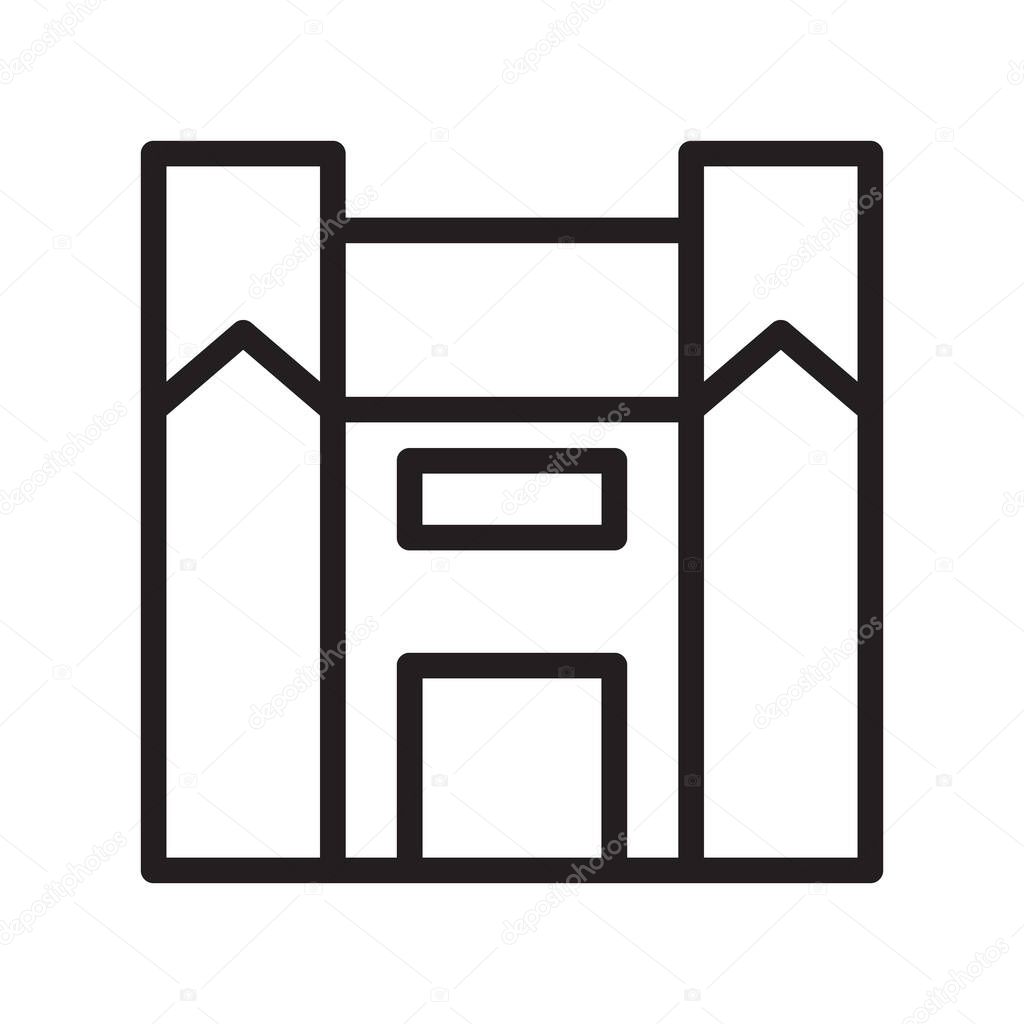 Illustration vector and logo house outlines style. icon on white background. Icon sign from modern collection for mobile concept and web apps design. Nice design perfect.