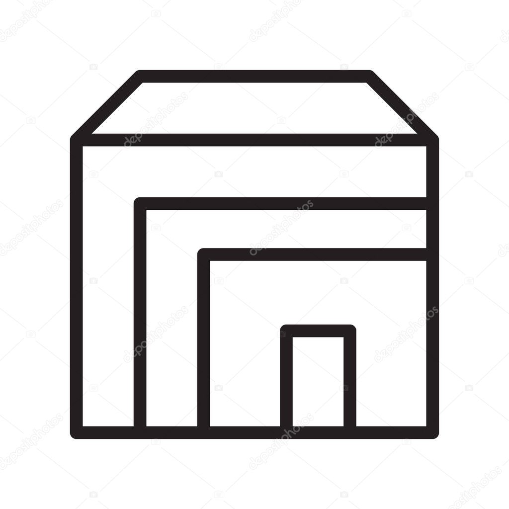 Illustration vector and logo house outlines style. icon on white background. Icon sign from modern collection for mobile concept and web apps design. Nice design perfect.
