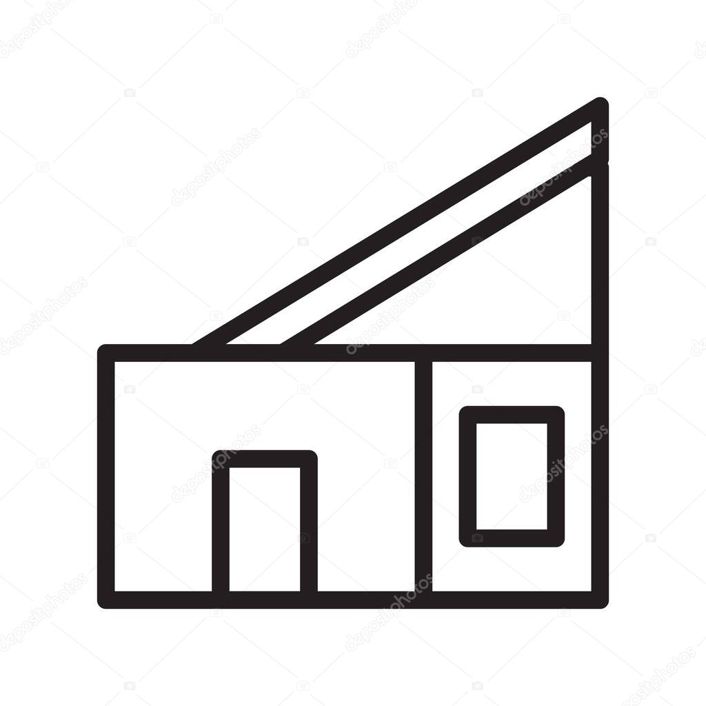 Illustration vector and logo house outlines style. icon on white background. Icon sign from modern collection for mobile concept and web apps design. Nice design perfect.
