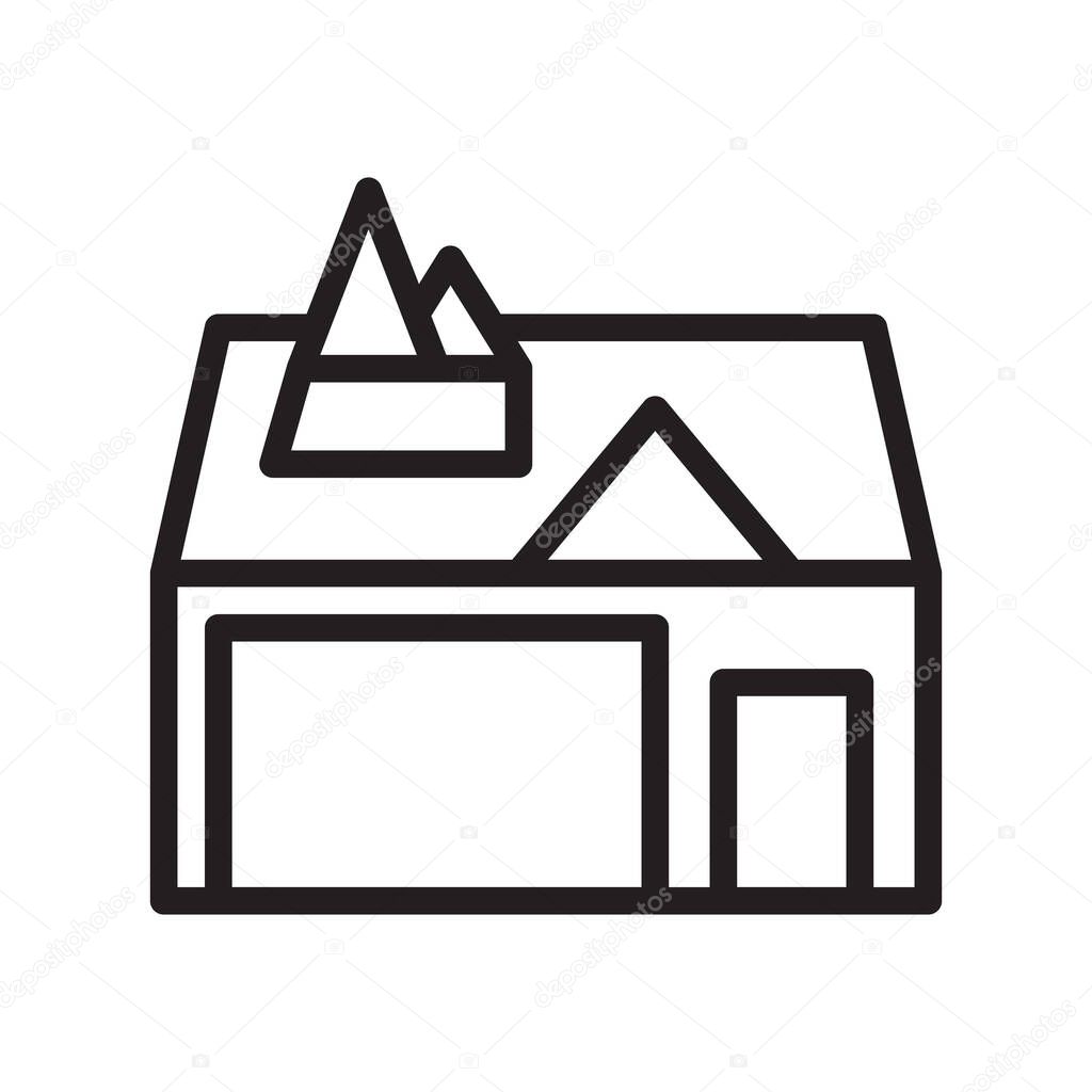 Illustration vector and logo house outlines style. icon on white background. Icon sign from modern collection for mobile concept and web apps design. Nice design perfect.