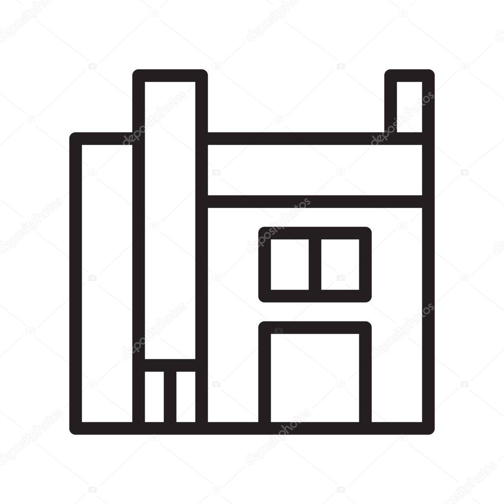 Illustration vector and logo house outlines style. icon on white background. Icon sign from modern collection for mobile concept and web apps design. Nice design perfect.