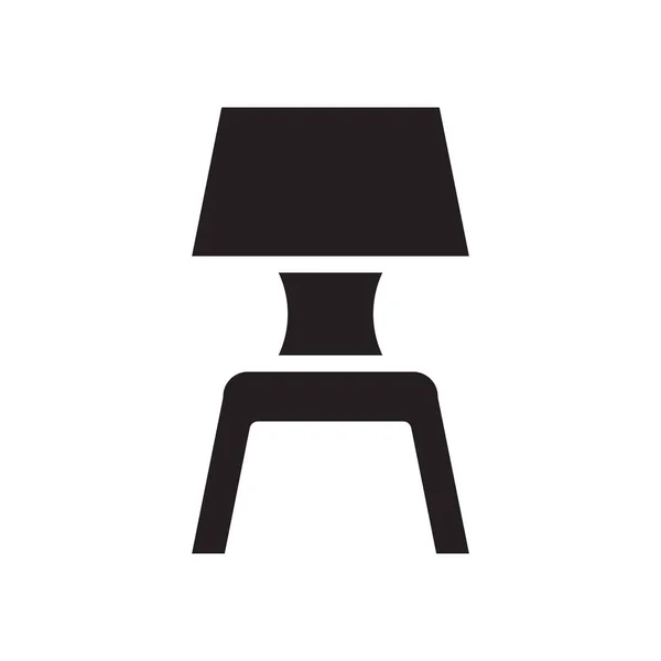 Illustration Vektor Und Logo Lampe Soliden Stil Symbol Auf Weißem — Stockvektor