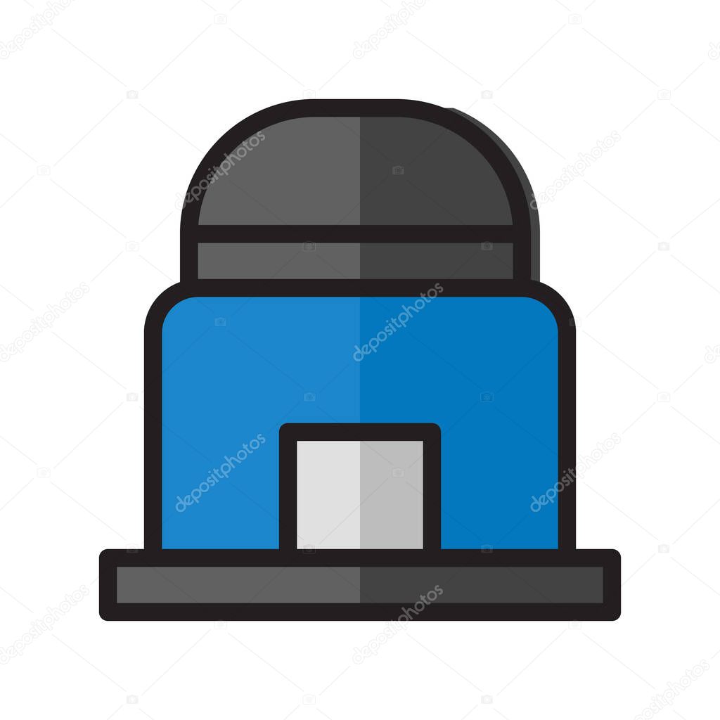 Illustration vector and logo house filat lines style. icon on white background. Icon sign from modern collection for mobile concept and web apps design. Nice design perfect.